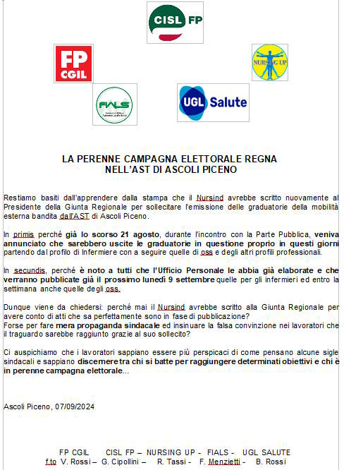 Cgil-Cisl-Ugl