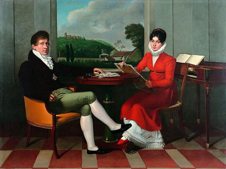 Gaspare-Spontini-con-la-moglie-Celeste-Erard-dipinto-di-Wilhelm-Titel-1813