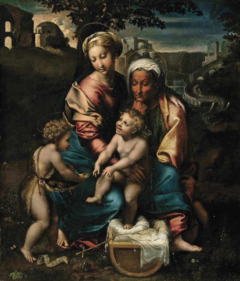 Giulio-Romano_Madonna-con-Bambino-SantAnna-e-San-Giovannino