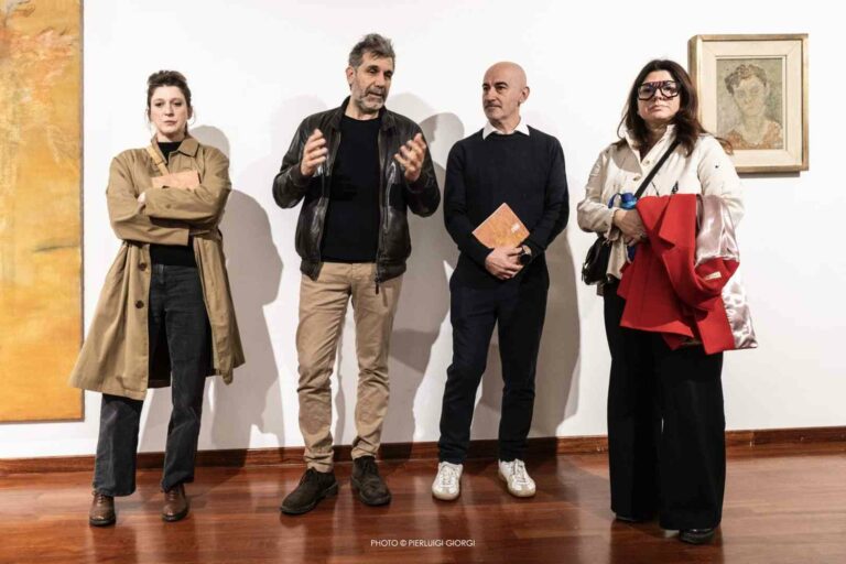 Premio-Licini-by-Fainplast-finissage-mostra-Paola-Angelini-Nella-foto-da-sinistra-Paola-Angelini-Andrea-Valentini-Alessandro-Zechini-Roberta-Faraotti