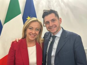 Marco-Fioravanti-e-Giorgia-Meloni